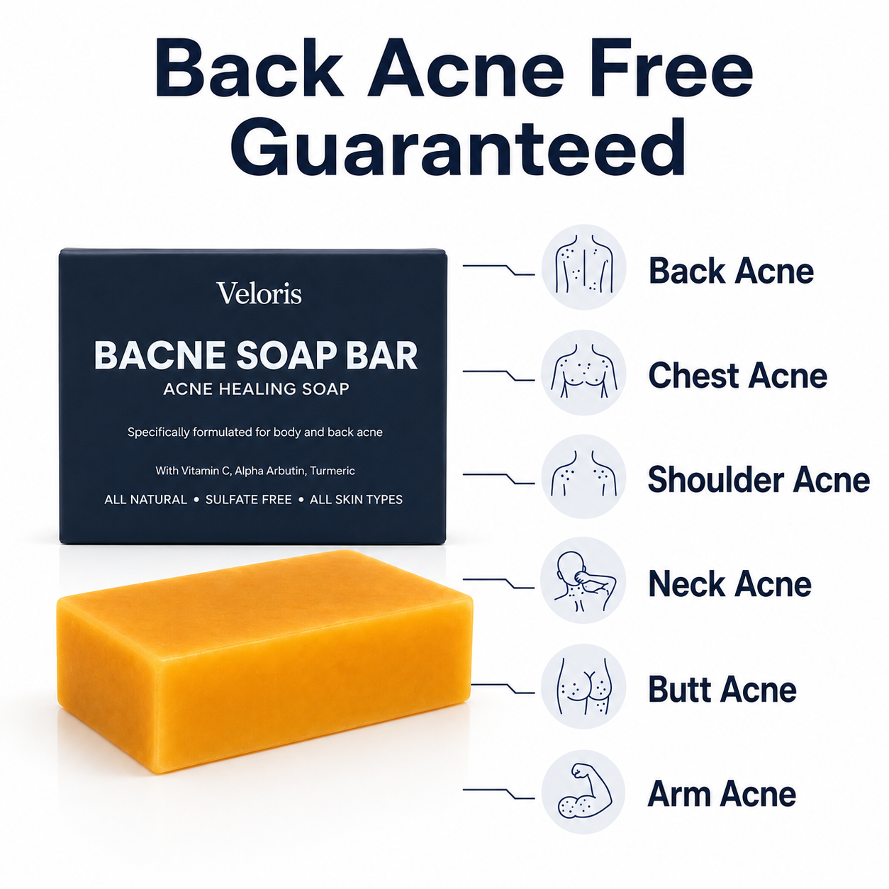 Veloris™ Bacne Soap Bar